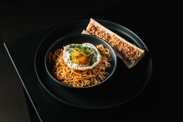 Bone marrow mee goreng.