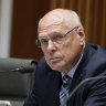Senator Jim Molan during a Senate estimates hearing in 2019.