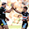 Sharks thrash Raiders in Ricky’s milestone game, Knights get win over Dolphins
