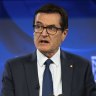 Net Zero Economy Agency chairman Greg Combet at the National Press Club in Canberra on Tuesday. 
