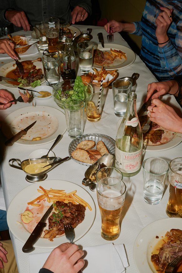 Group dining fun at France-Soir.