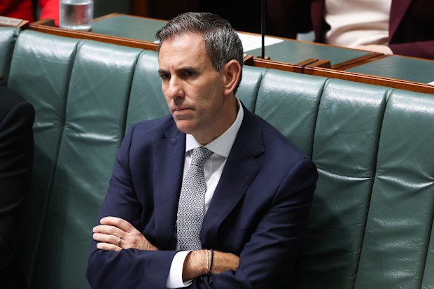 Jim Chalmers during question time at Parliament House in Canberra on Wednesday.