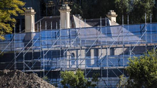 The new Powerhouse Museum will be built on the cleared Willow Grove site. 