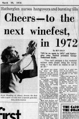 The legendary Ben Hills follow-up article about the Moomba Rutherglen Wine Festival.