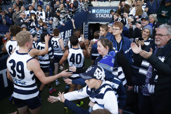 Limited numbers of club members will be allowed at the Geelong-Western Bulldogs game on Friday night.