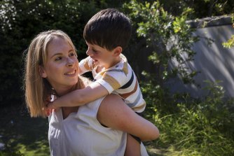 Jennifer Barrett plans to have her sons Hudson and Theo (pictured) vaccinated once the former has recovered from the virus.