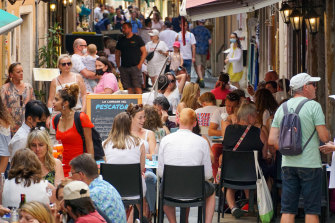 Venice back to its busy old self in August 2021.