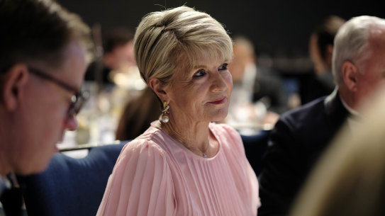 ANU chancellor and former foreign minister Julie Bishop.