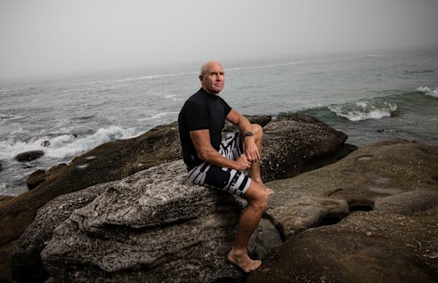 Experienced volunteer lifesaver Tim Hayes surveying the conditions at Queenscliff Beach in early January.
