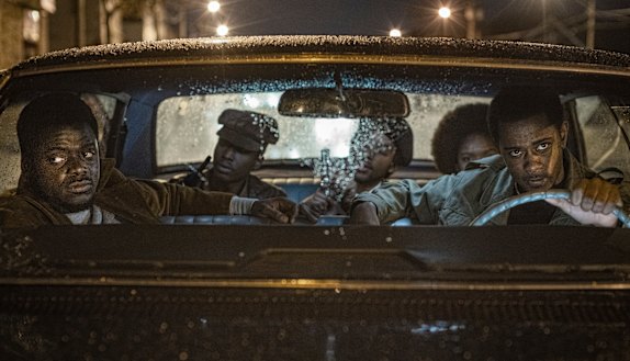 Daniel Kaluuya (left) and Lakeith Stanfield (driving) in Judas and the Black Messiah. 