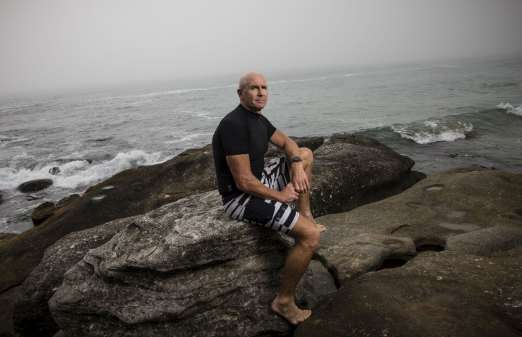 Experienced volunteer lifesaver Tim Hayes surveying the conditions at Queenscliff Beach in early January.