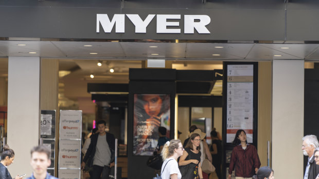 Myer will close all stores for four weeks.