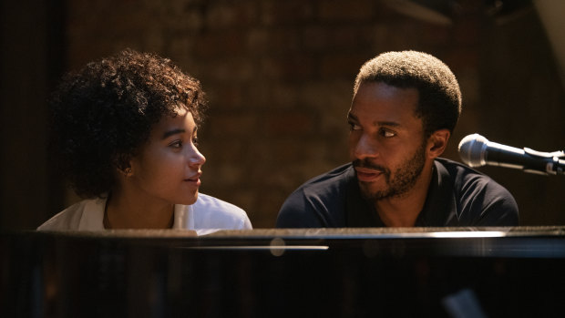 Amandla Stenberg and Andre Holland in The Eddy.