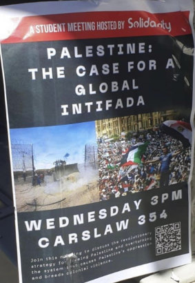 Sydney University vice chancellor Mark Scott intervened to cancel an event an entitled “Palestine: The Case for Global Intifada” from taking place on Friday.