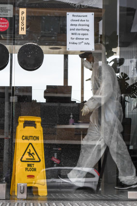 Hurricane's Grill at Brighton Le Sands has been closed for deep cleaning. 