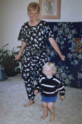 Jennifer Miller with her son Rhys Cauzzo when he was a toddler.