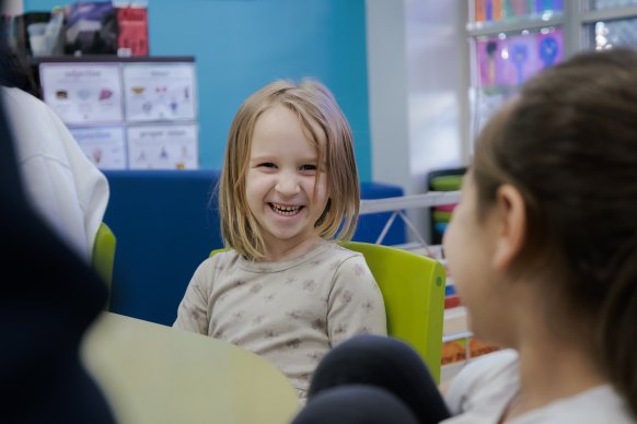 Five-year-old Gracie Jepson has attended the Westmead Hospital School since starting kindergarten.