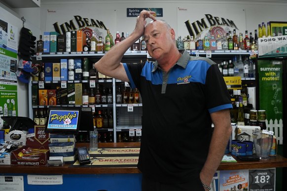 Haydn Rodda owns the Pigglys Supermarket in Alice Springs.