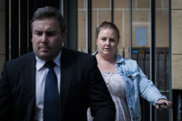 Lauren Cranston and her brother Adam Cranston during their trial.