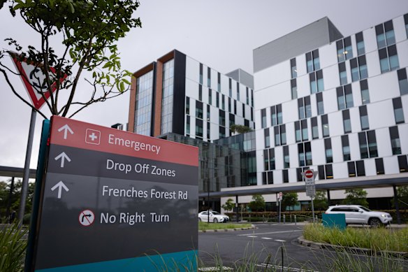 Northern Beaches Hospital is currently run by private operator Healthscope but will transition to full public control this year. 