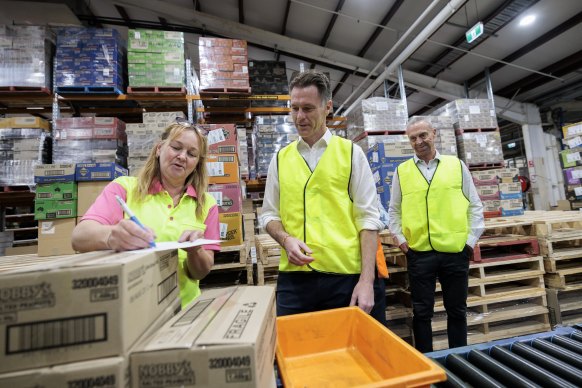 NSW Labor leader Chris Minns on the campaign trail.