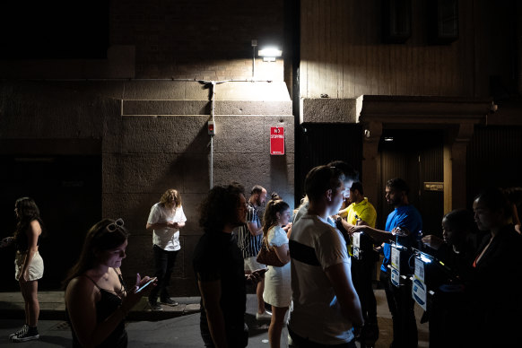 Punters regularly queue for blocks for the Ivy’s massive Thursday night party.