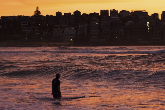 A sunrise swim at Bondi, before it gets busy, is a summer highlight.