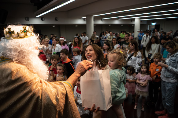 Over 170 displaced Ukrainian children and their parents mark Christmas at the Ukrainian Youth Association in Lidcombe, Sydney.