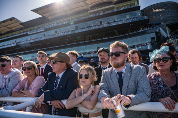 More than 46,000 racegoers turned out at Randwick on Saturday.