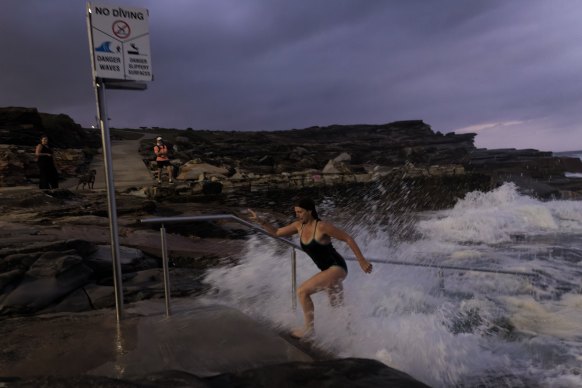 Swimmers have enjoyed warmer ocean temperatures for the past few summers as the East Australian Current moves further south.