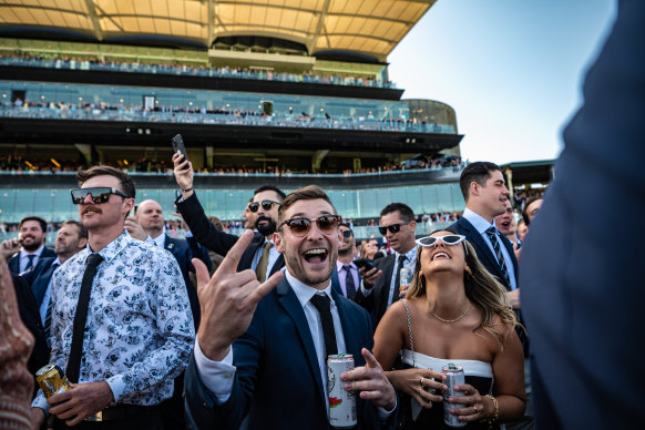 Punters at The Everest on Saturday.