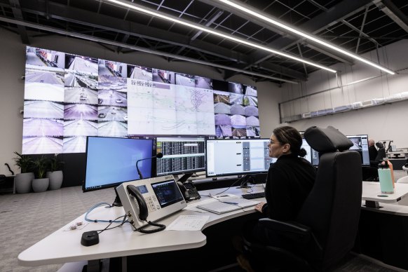 The new control centre at St Peters for the WestConnex road networks.