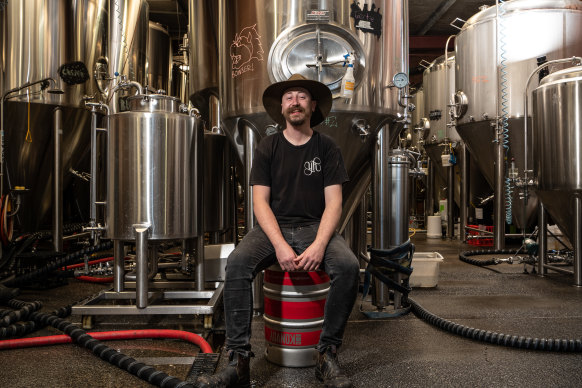 Jesse Searls, Young Henrys head brewer, says making the business green has been a 10-year journey.  