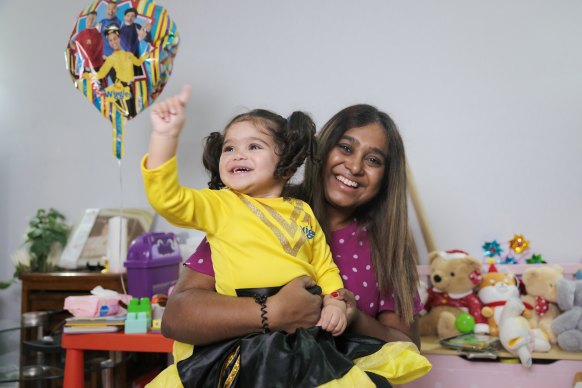 Mellissa Santoro and her 22-month-old daughter Genevieve.