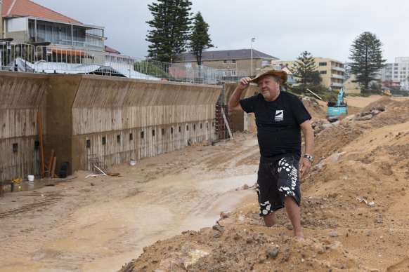President of the Northern Beaches branch of the Surfrider Foundation, and Collaroy resident, Brendan Donohue .