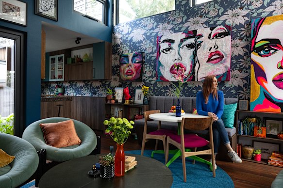 Ryan (pictured) made maximum use of the compact 104-square-metre floorplan.