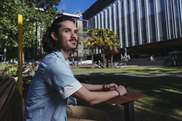 University of NSW student Laurence Lancaster, 19, was one of about 290 students who started their first year of medical school this year.