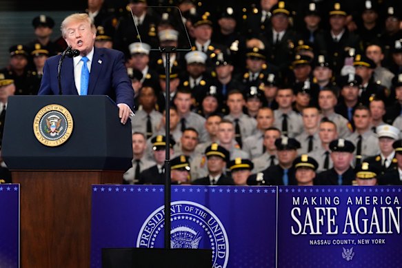 Donald Trump in New York on Friday.