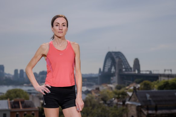 Sinead Diver ahead of the 2023 Sydney Marathon.