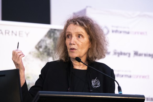 ACCC deputy chair Delia Rickard addresses The Sydney Morning Herald Sustainability Summit, September 20, 2022