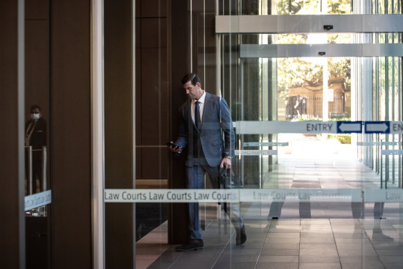 Ben Roberts-Smith outside the Federal Court earlier this week.