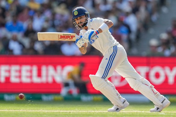 Virat Kohli in full flight.