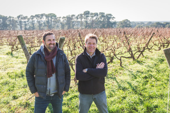 Will Byron (at left) and Mike Symons from Stonier, Mornington Peninsula, Victoria.