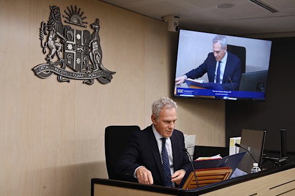 Presiding commissioner Fabien Gleeson, SC. 