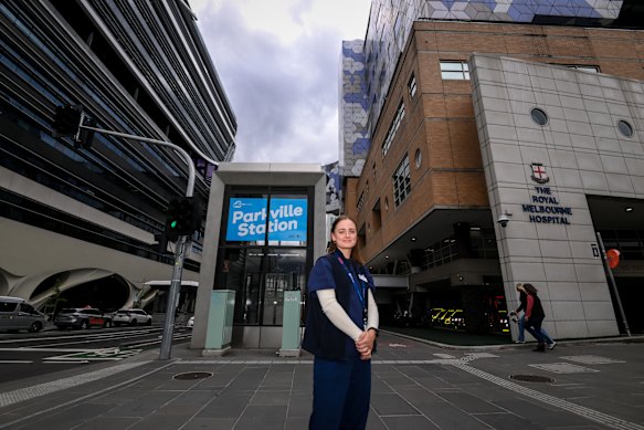 Occupational therapist Bronte Jordan says the Metro Tunnel will make her journey to work at the Royal Melbourne Hospital much easier.