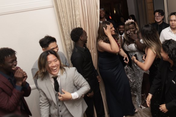 St Clare’s students let loose at their formal.