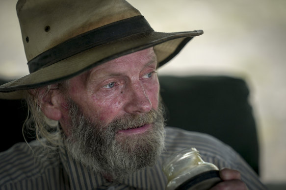 Mark Brooks built his house, which was destroyed in bushfire, by hand