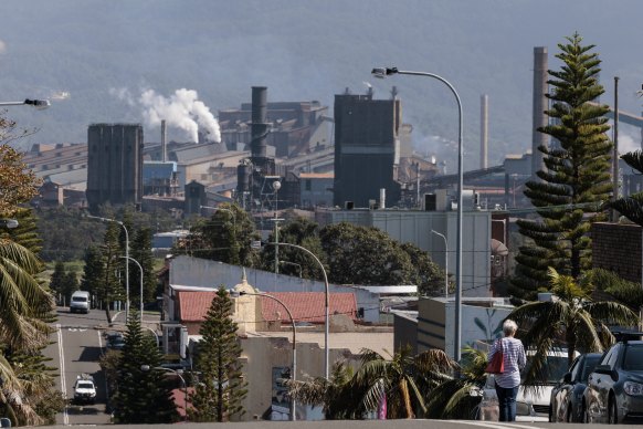 Wentworth Street in Port Kembla. The Illawarra region had one of the state’s lowest unemployment rates in March.