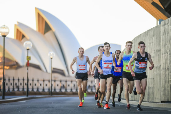 The Sydney course hugs the harbour and has spectacular views.