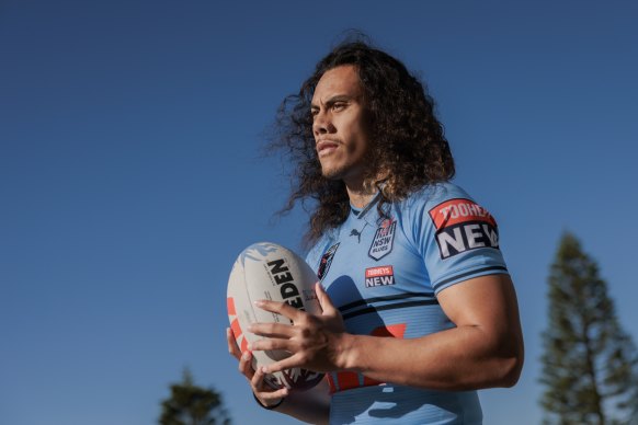 Jarome Luai is relishing being a leader for the Blues.